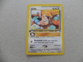 Pokémon Sammelkarte Cleffa 1995-2000  HP Engl.  1. Edition