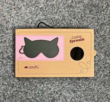 Schlafmaske Miau in Schwarz