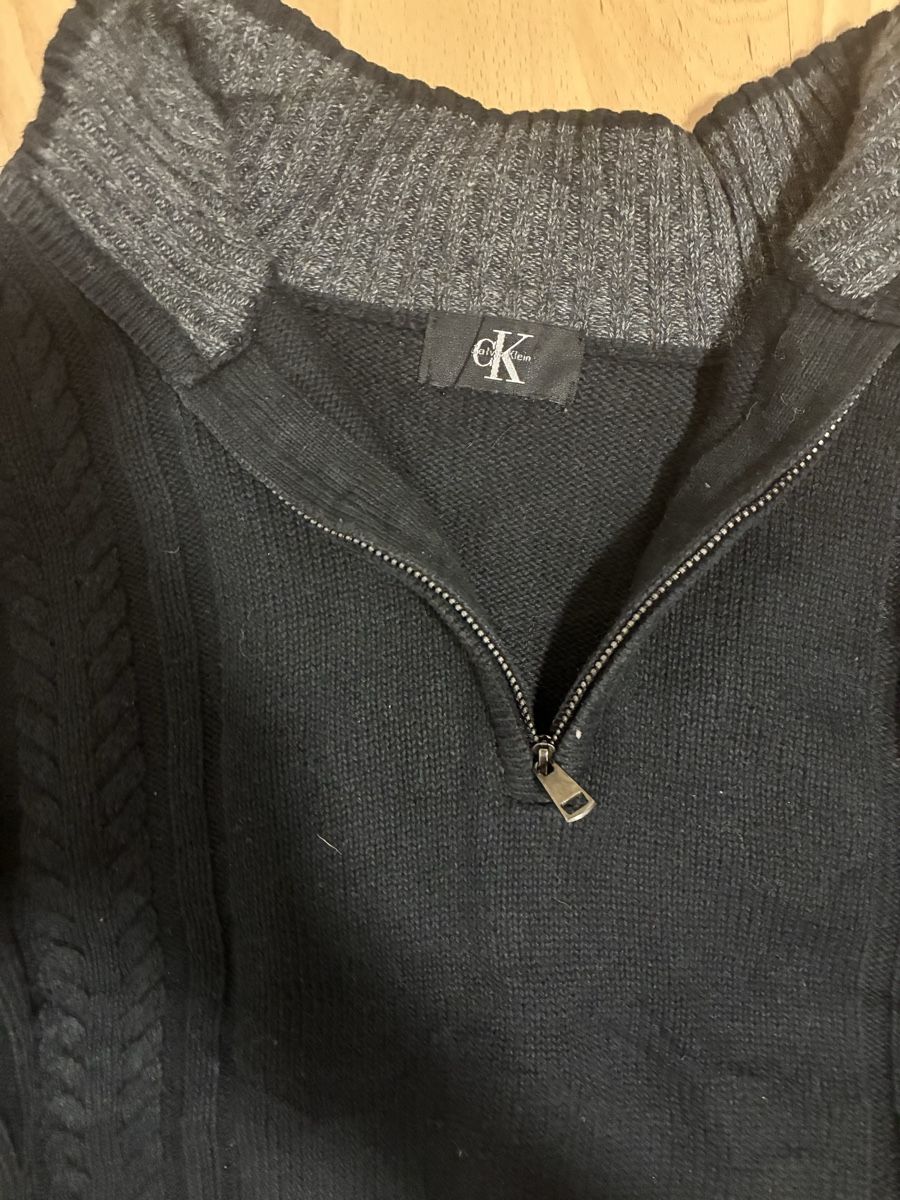Calvin Klein Maglioni & Felpe: Pullover Calvin Klein schwarz Reissverschluss Kragen Grösse  – Usato da Möhlin venduto da cap_x66n 1