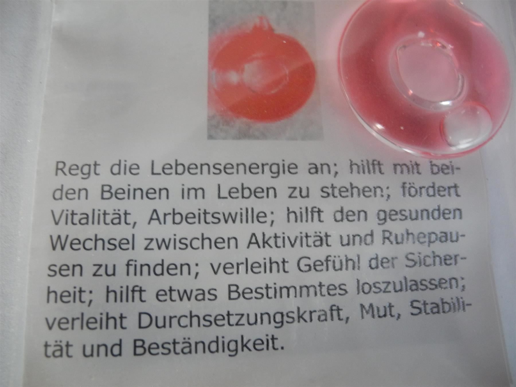 Minerali & Pietre curative: Chakra-Ring Rot 1. Chakra-Wurzel-Chakra – Nuovo e nell'imballaggio originale da Kottwil venduto da Crazyrolf 1