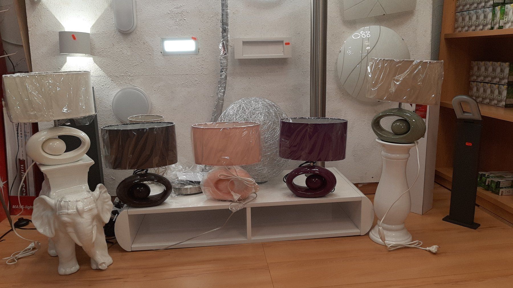 Lampade: MARGA Tischlampe Grau-Beige – Nuovo e nell'imballaggio originale da Lachen SZ venduto da ANDDUS-MASSLIGHT 5