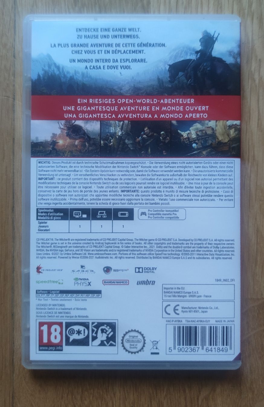 Giochi: The Witcher 3: Wild Hunt | Nintendo Switch – Usato da Langnau am Albis venduto da lew_k2bg 1