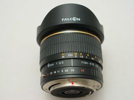 JETZT sofort! Fisheye Falcon 8mm f3.5 Pentax PK Sigma SA #q1
