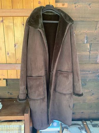 Manteau Delmont vintage en mouton retourné