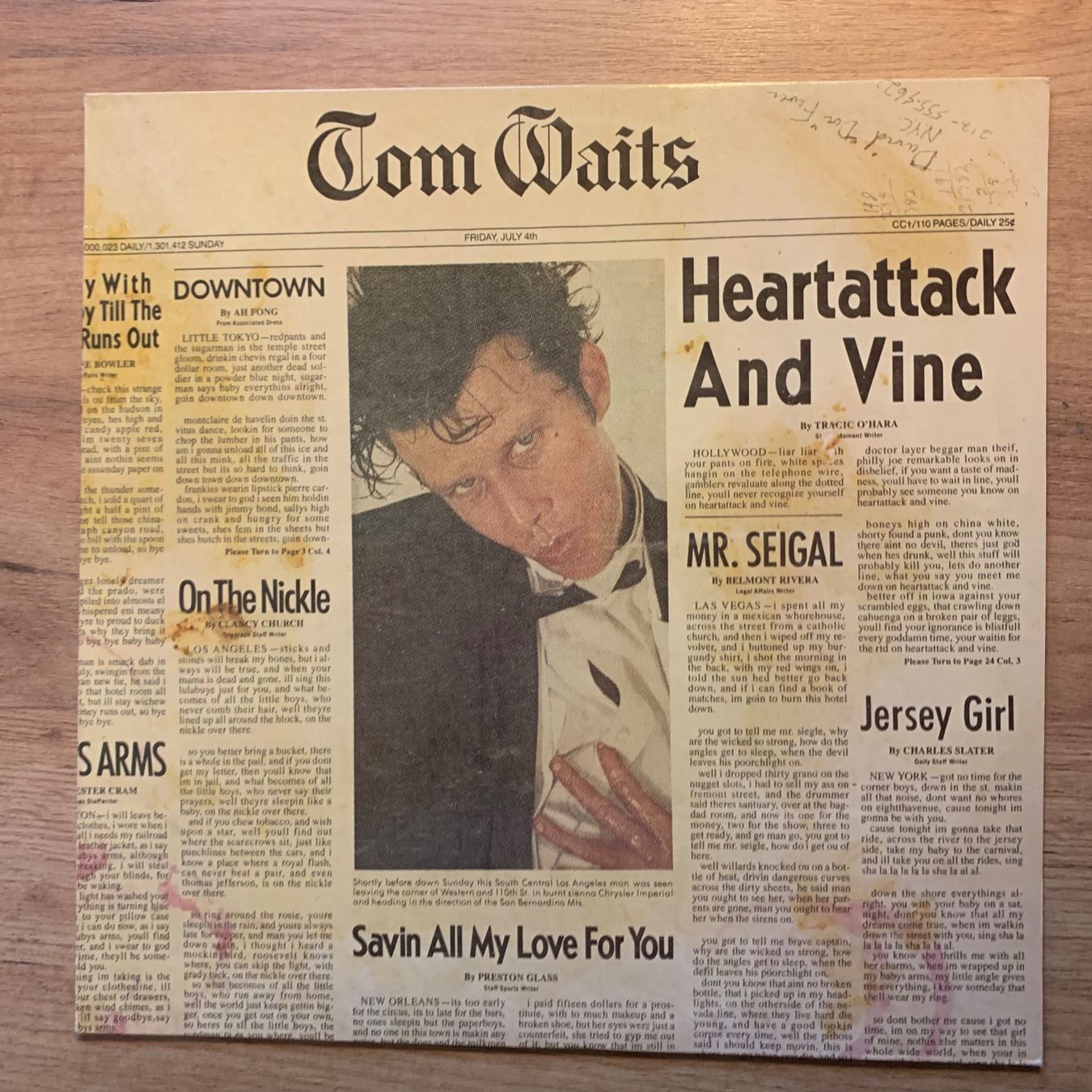 Dischi in vinile: TOM WAITS - HEARTATTACK AND VINE...OG FR 1981...VG+/VG+ – Usato da Gals venduto da Diskopatshop