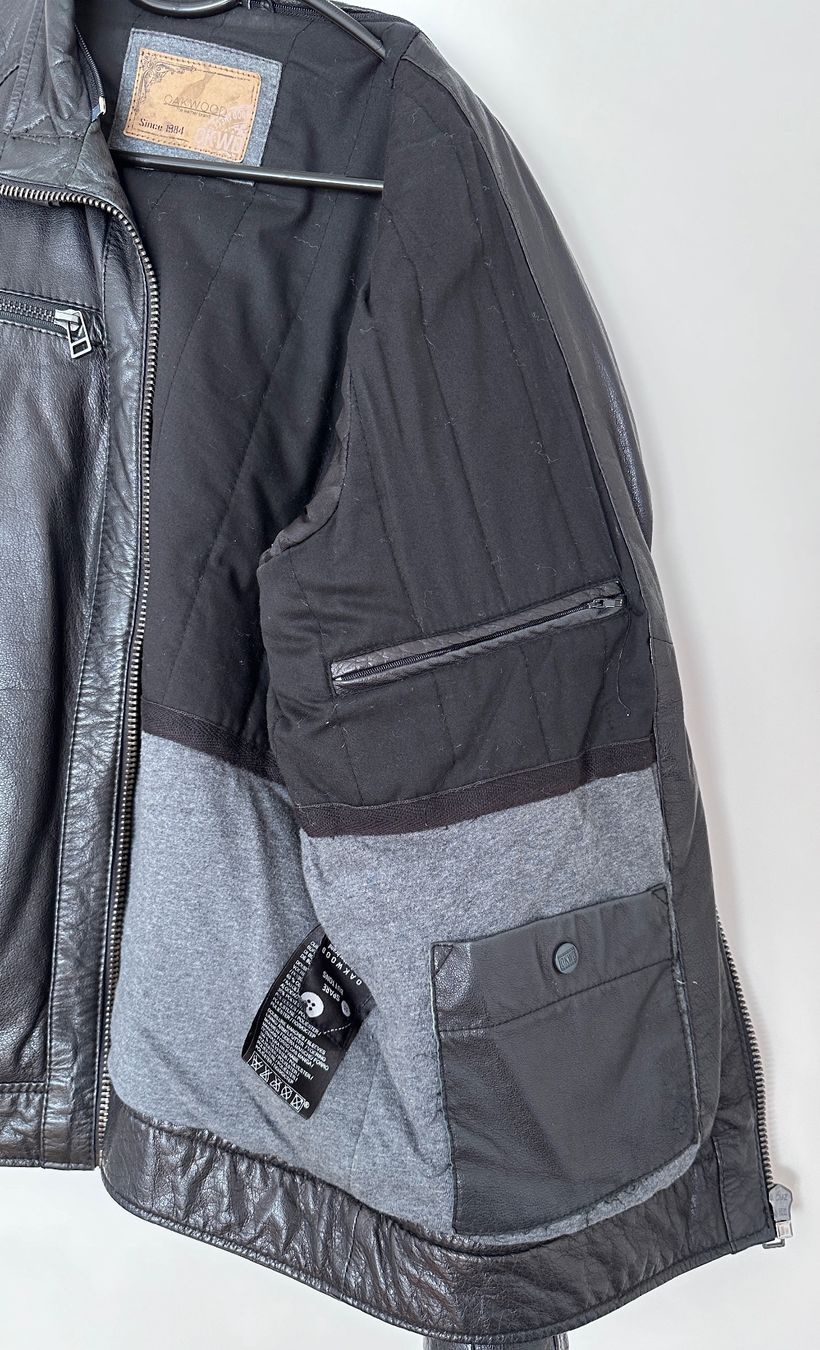 Giacche: Lederjacke im Bikerstyle, echtes Büfelleder – Usato da Zürich venduto da Olid-ZH 3