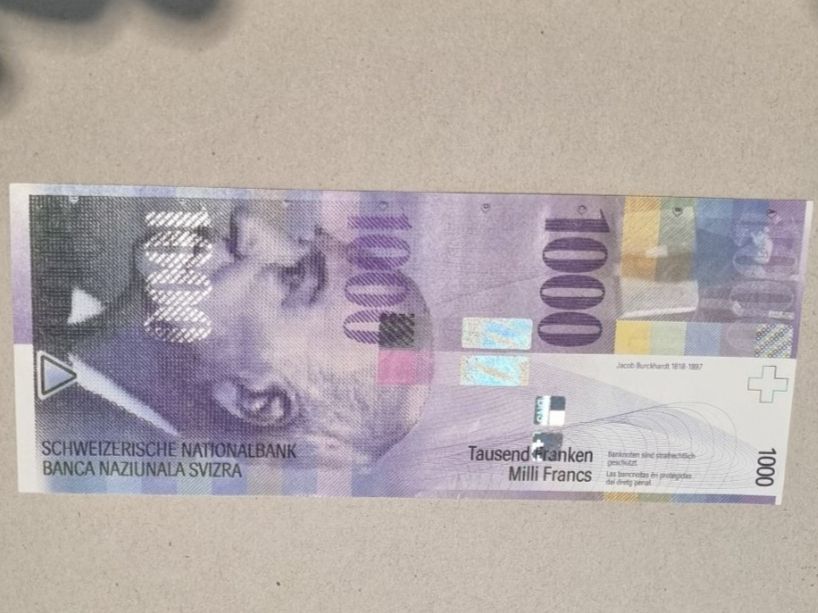 Note 1000 FR 2012 Bankfrisch (Neu und originalverpackt) in Bure für CHF ...