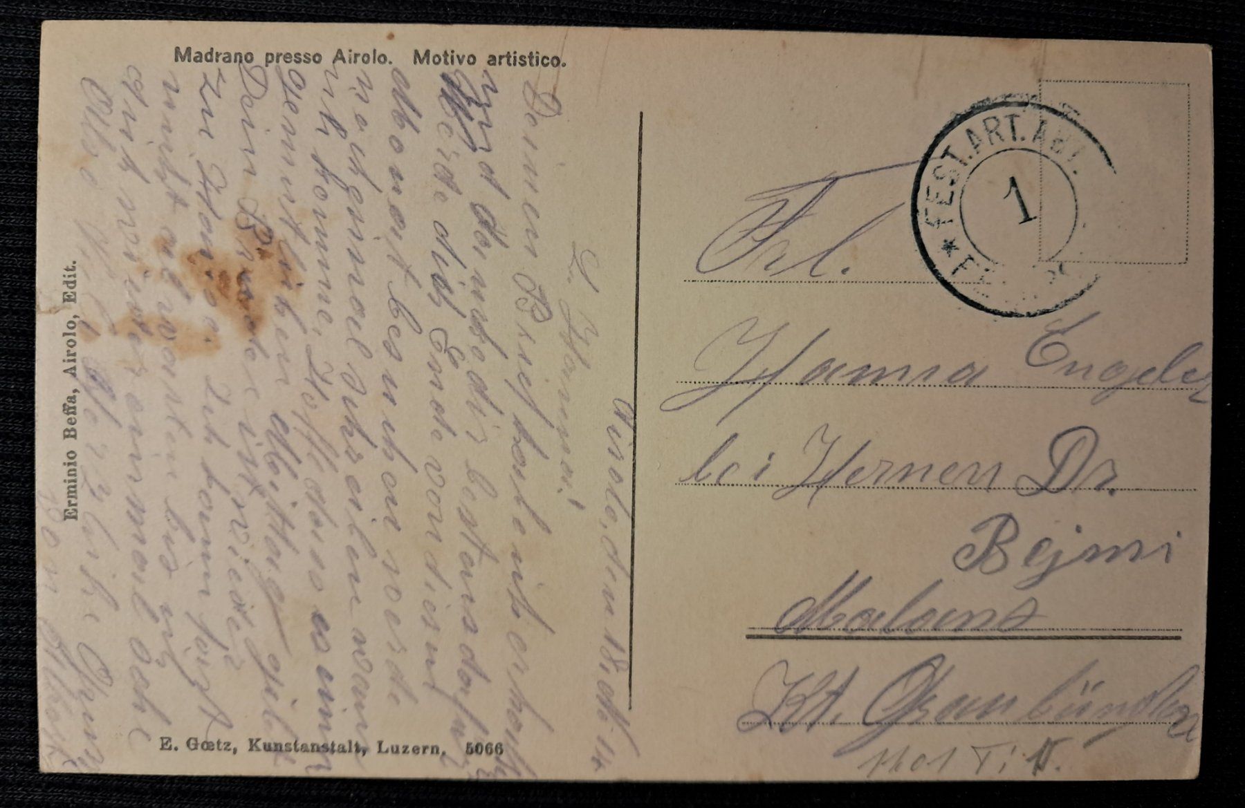 Cartes postales: MADRANO 1914 - LIEVI DEFETTI - FELDPOST – D'occasion à Ponto Valentino par giorgia06 1
