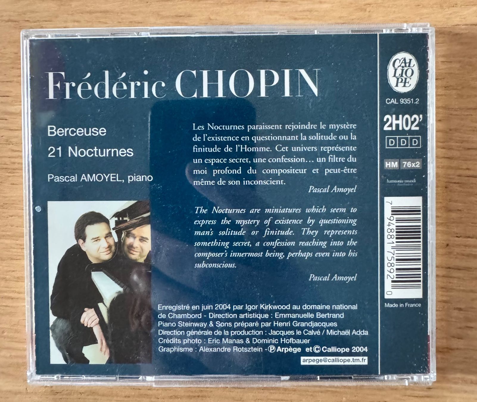 CD: Chopin Nocturnes par Pascal Amoyel – Usato da Lausanne venduto da davzic 1