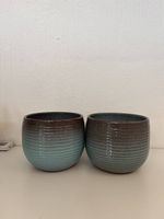 2 Scheurich Keramik-Übertöpfe Wild Sea