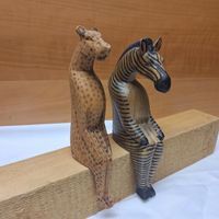 Hübsche Deko Holzfiguren, Safari Style, Gepard, Zebra 