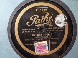 Disque 78 tours Pathé saphir 30cm de Mistinguett No 4338