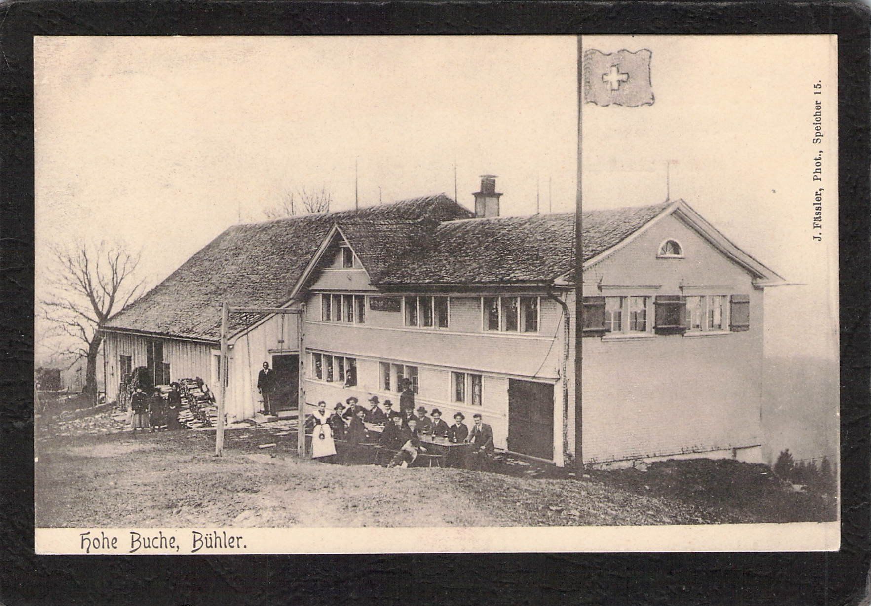 Cartoline postali: Bühler AR , Frohe Buche , gel. 1907 – Usato da Reichenburg venduto da Pipo-67