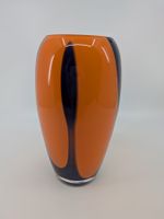 Vase, Glasvase orange lila