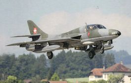 Ansichtskarte Hunter T.68 Schweizer Luftwaffe