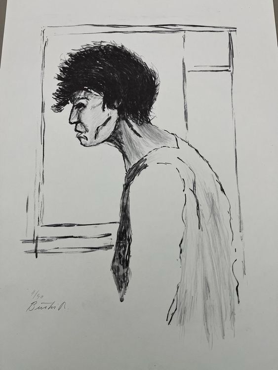 Grafica & Litografie: RENÉ BÜRKI LITHOGRAPHIE SIGNIERT – Usato da Gersau venduto da grafik-kunst