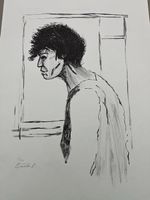 RENÉ BÜRKI LITHOGRAPHIE SIGNIERT