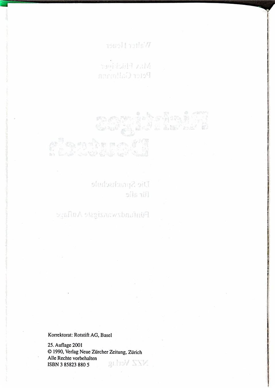 Libri: Heuer Walter, Richtiges Deutsch – Nuovo (secondo la descrizione) da Sarnen venduto da Livres 3