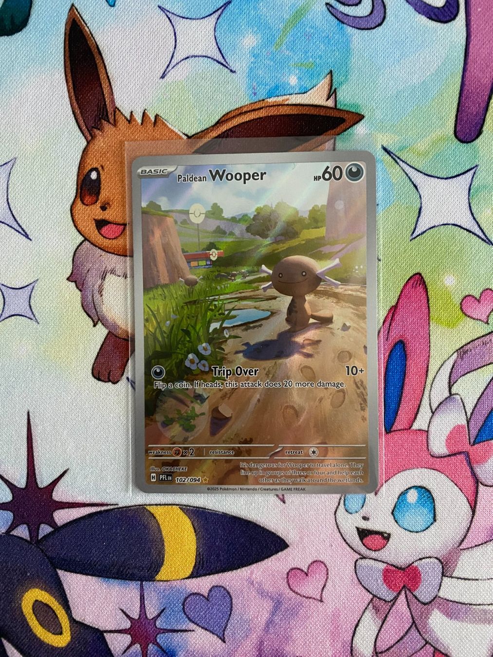 Pokémon Sammelbilder & Trading cards: Pokemon Paldean Wooper 102/094 PFL – Gebraucht aus Grindelwald von TSG-G-Town