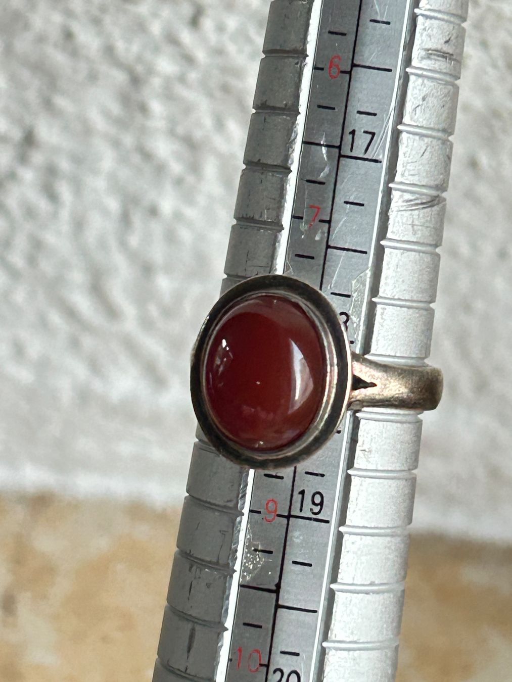 Ringe: Vintage Silberring mit Karneol Edelstein (Grösse 58) – Gebraucht aus Laufen von belleskulptur 3