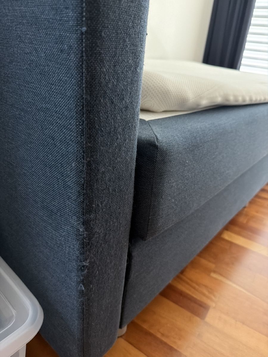 Micasa Letti: Boxspringbett dunkelblau 120 x 200 – Usato da Uster venduto da Clasi1 1