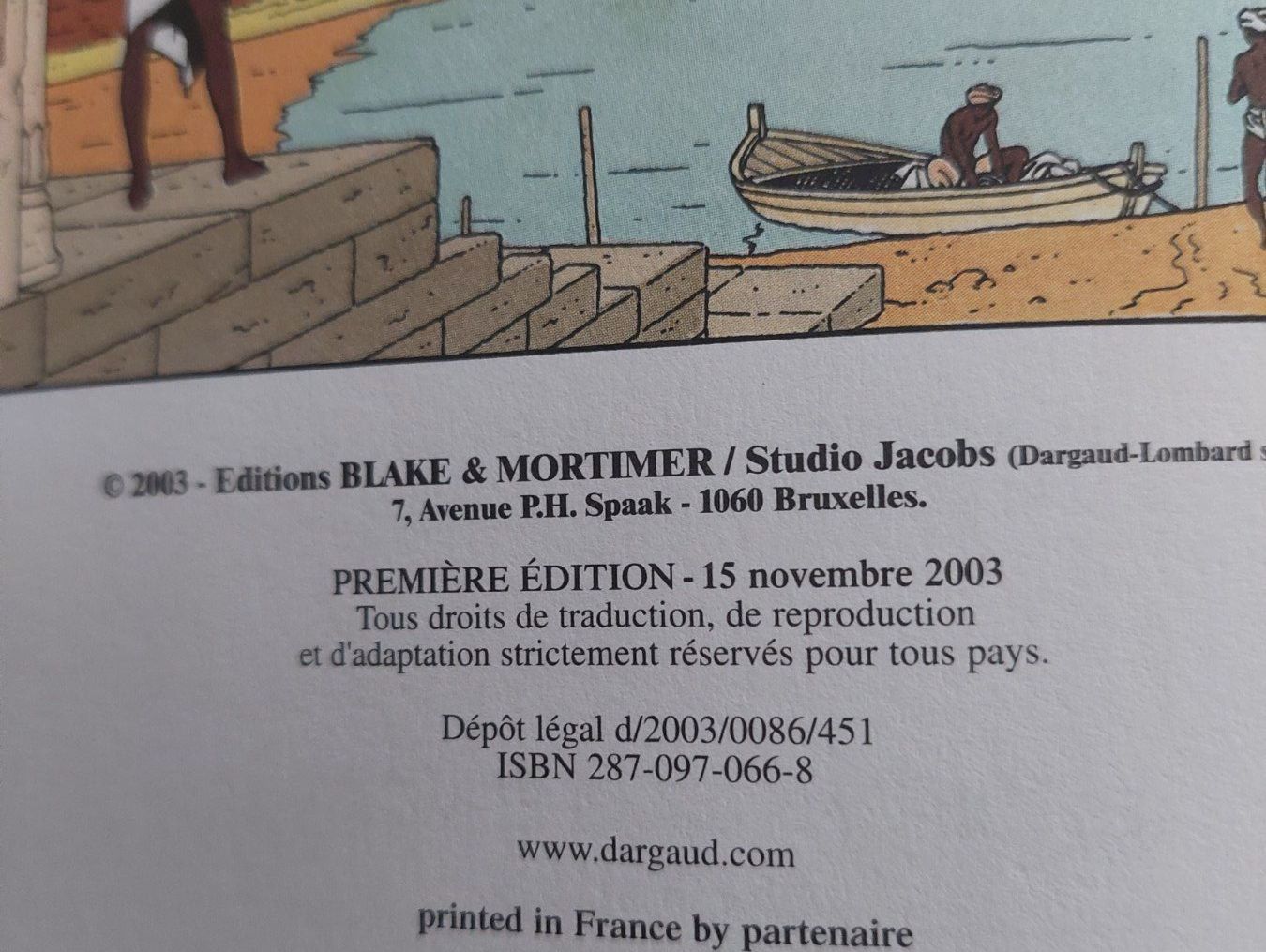Fumetti: Blake et Mortimer Les Sarcophages du 6ème Continent EO 2003 – Usato da Genève venduto da Blu_BD 3