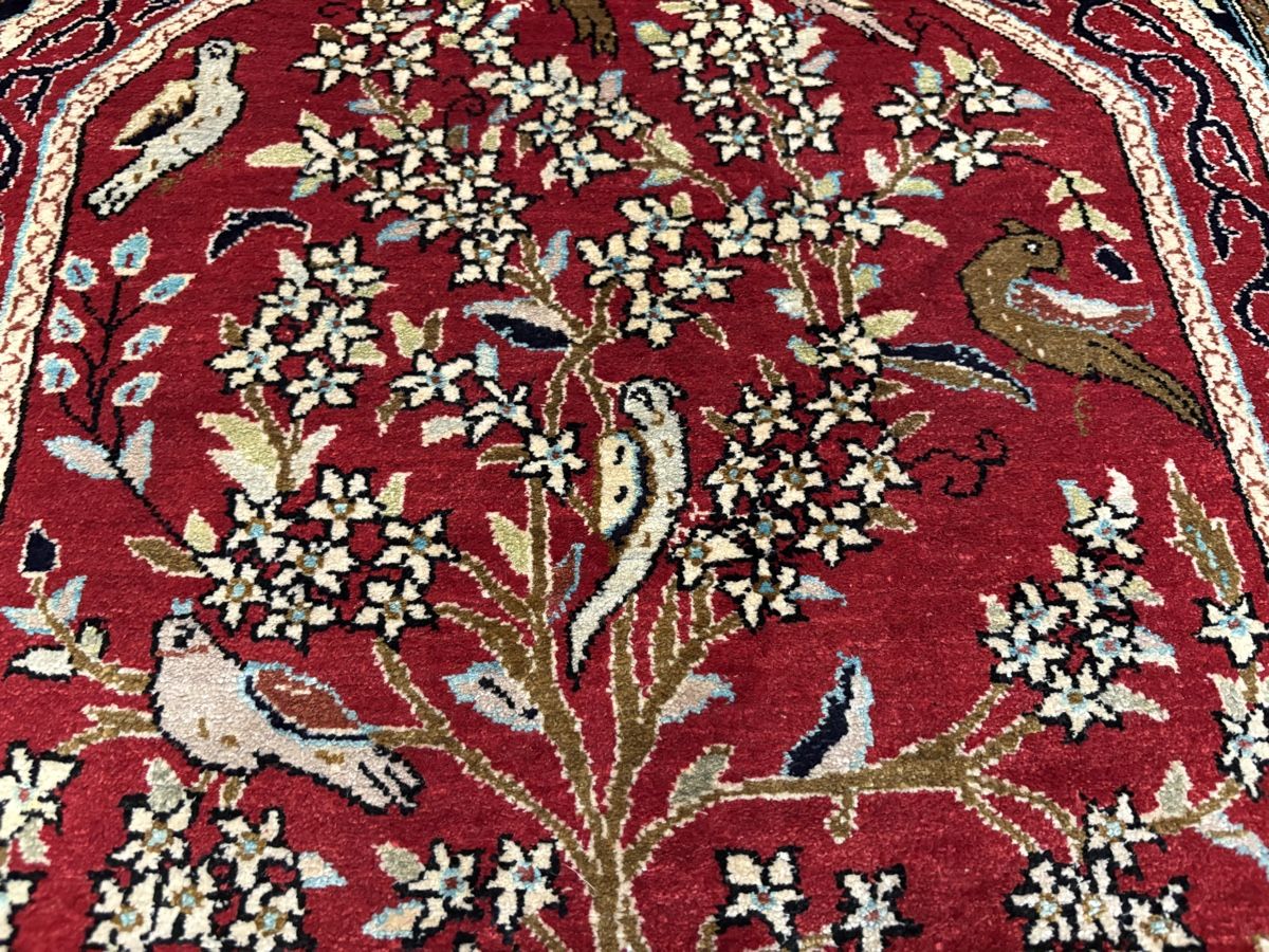 Tappeti: Lebensbaum Qom Ghom Seidenteppich – Usato da Bennau venduto da Mayer_Carpets 8