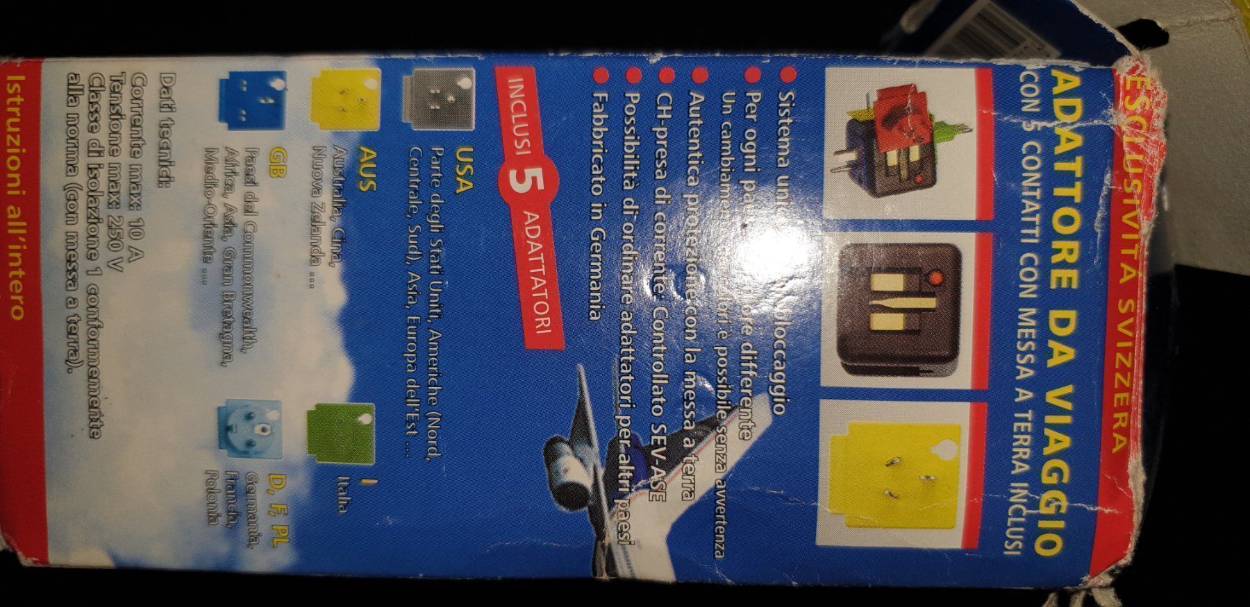 Spine: Reise Stecker Adapter – Usato da Gwatt (Thun) venduto da Letzte-Chance-III 5