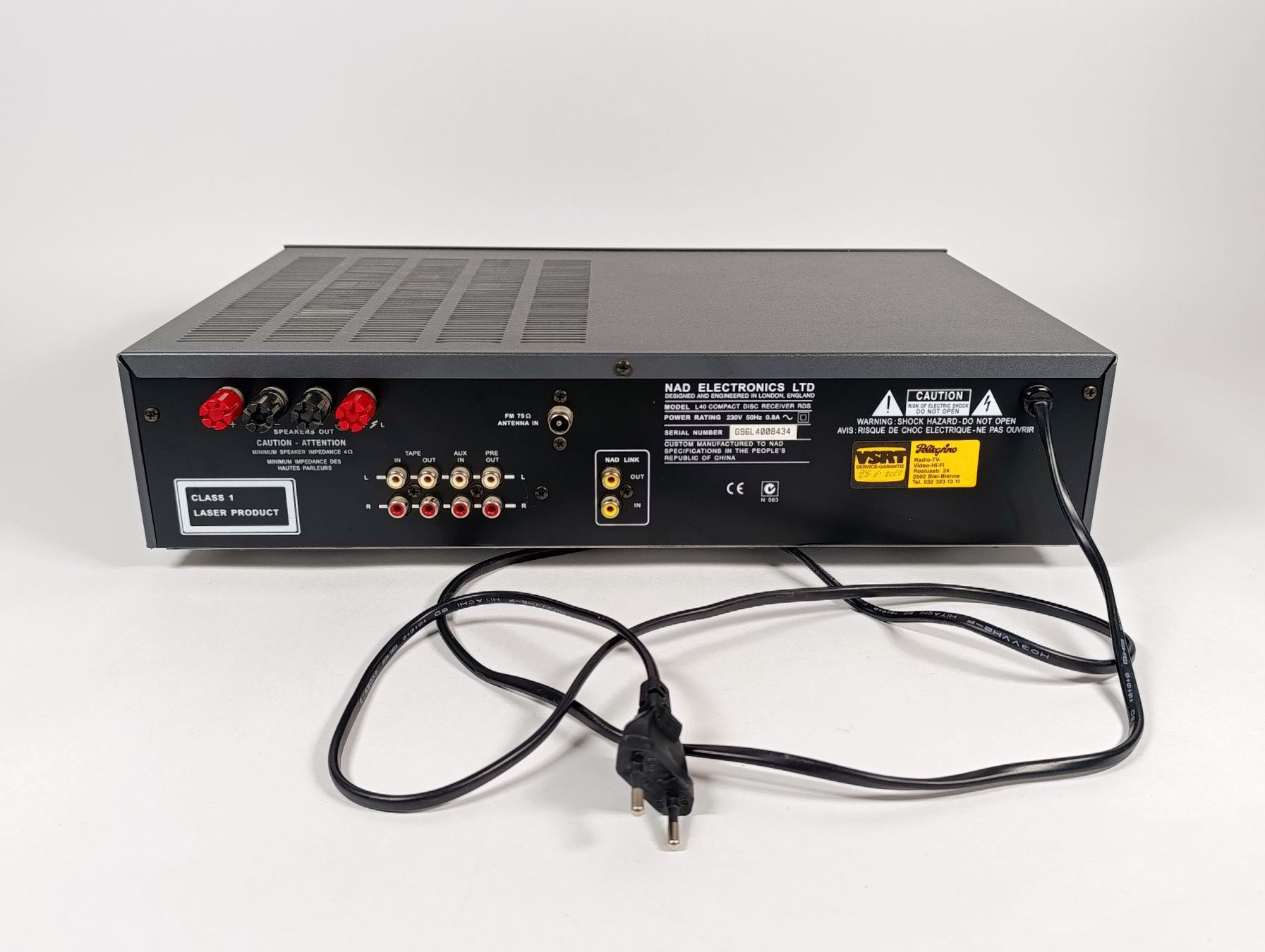 Nad Audio- & Mediensysteme: NAD L40 Compact Disc Receiver - Lecteur CD – Gebraucht aus Thielle von Plusvalue_Neuchatel 1