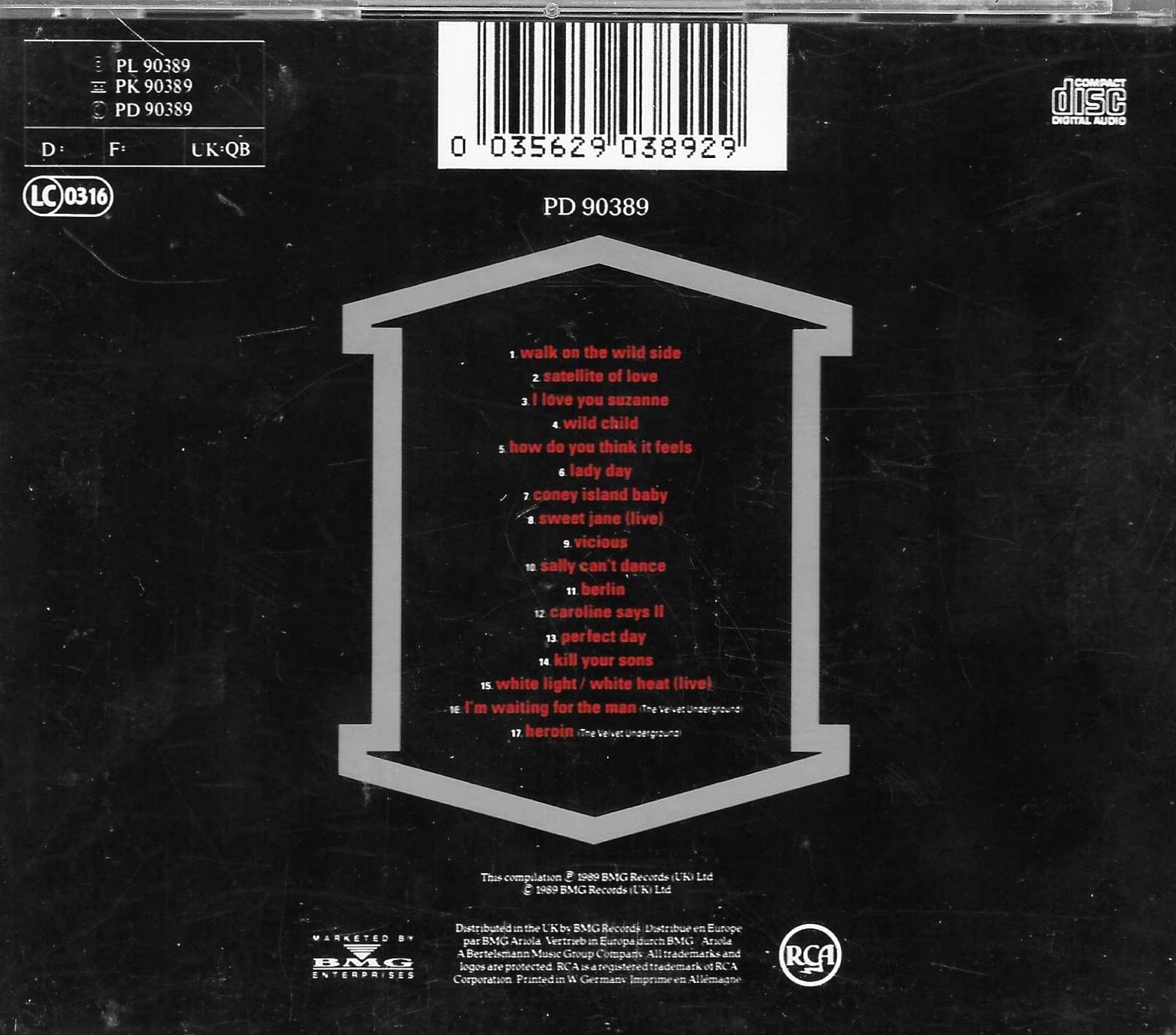CD: Lou Reed - Retro – Usato da Savagnier venduto da Ne2065 1