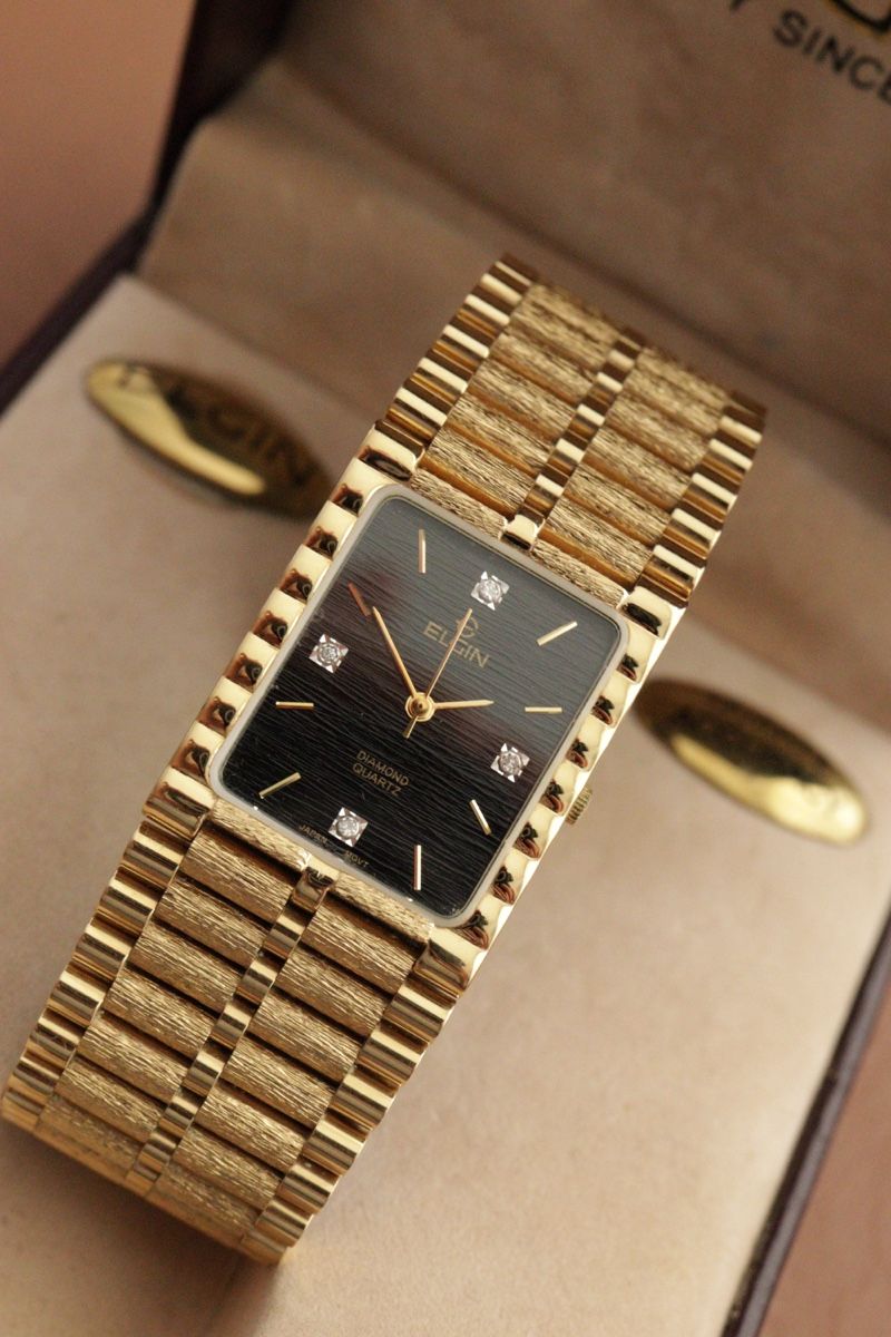 Omega Orologi: Elgin Diamond Quartz - Full Set – Usato da Schaanwald venduto da travelintime01 9