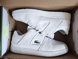Lacoste Schuhe Weiss Leder Grösse 47 Neuwertig 