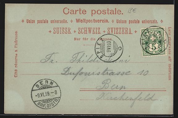Cartoline postali: Mondschein-AK Aeschi /BE, Strassenpartie – Usato da Berlin venduto da bartko-reher 1