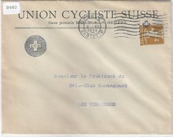 Geneve 2.XII.1914 Union Cycliste Suisse