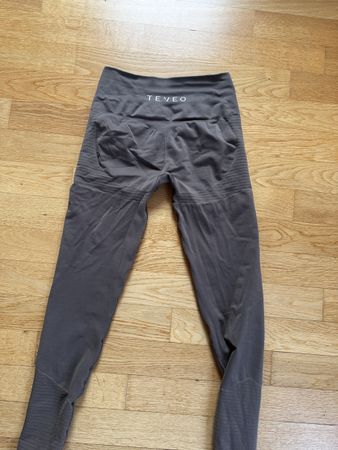 TEVEO Seamless Leggings , Gr. S, Braun, Sport Fitness gym 