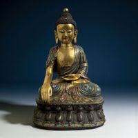 Cloisonne Buddha Statue Cloisonne Bronze Figur China Statue
