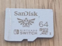 Original SanDisk Nintendo Switch MicroSDXC 64GB Zelda NSW