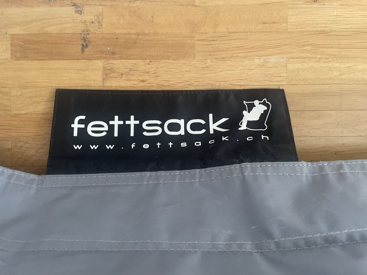Sessel: Fettsack Deluxe - grauer Sitzsack – Neu (gemäss Beschreibung) aus Zürich von Maxim0357 5