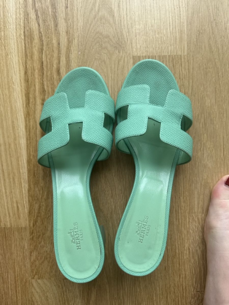 Hermès Scarpe da donna: Hermès sandals, size 39, green – Usato da Fribourg venduto da ksu_65bh 1