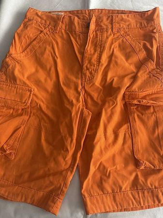 Orange Sommer Cargo Shorts, Grösse S, Top Zustand!