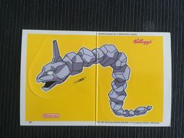Pokemon Onix gelb Kelloggs Nintendo Vintage 2000