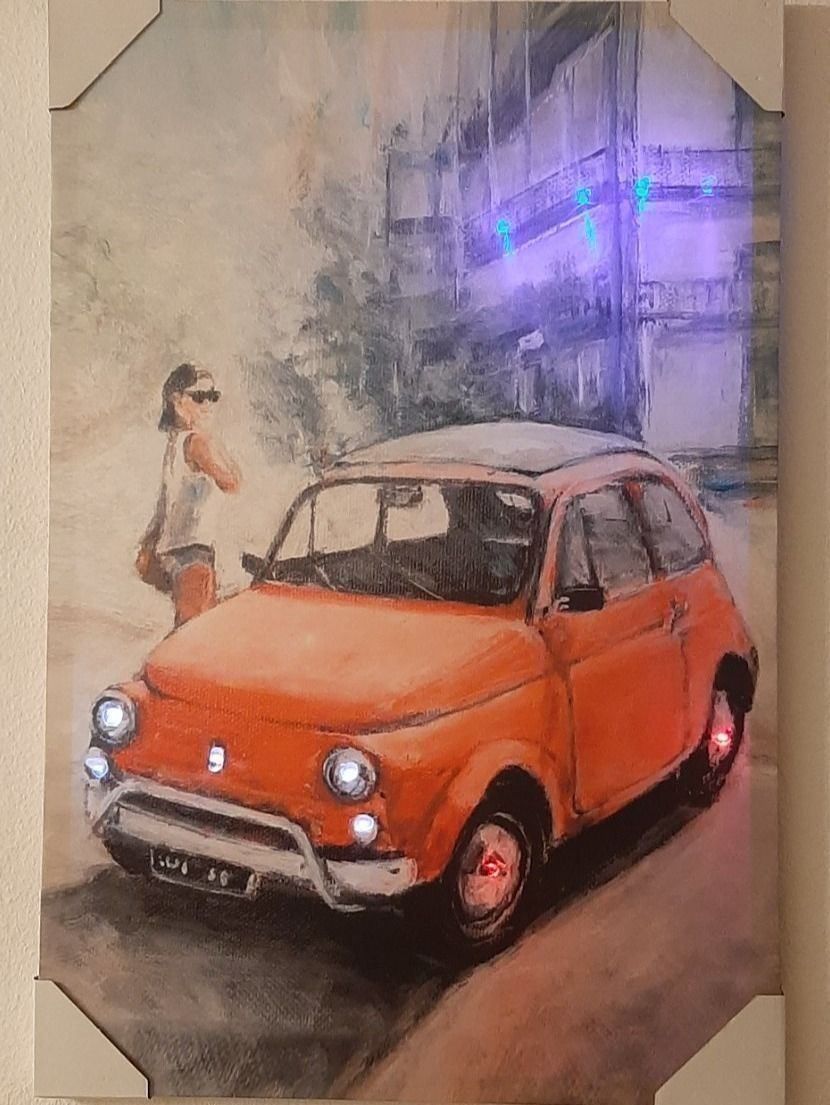 Foto & Immagini: Fiat 500 classic Oldtimer LED Kunstbild – Nuovo e nell'imballaggio originale da Kilchberg ZH venduto da ruedi34 4
