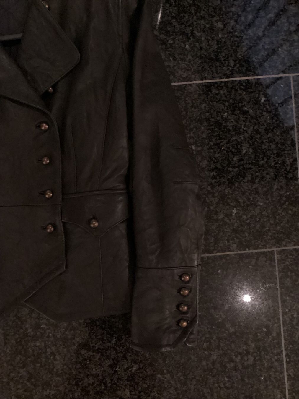 Kookai Giacche: Damen Lederjacke Gr.34 mit leichtem Steppfutter, braun – Nuovo (secondo la descrizione) da Wettswil venduto da haddy91 5
