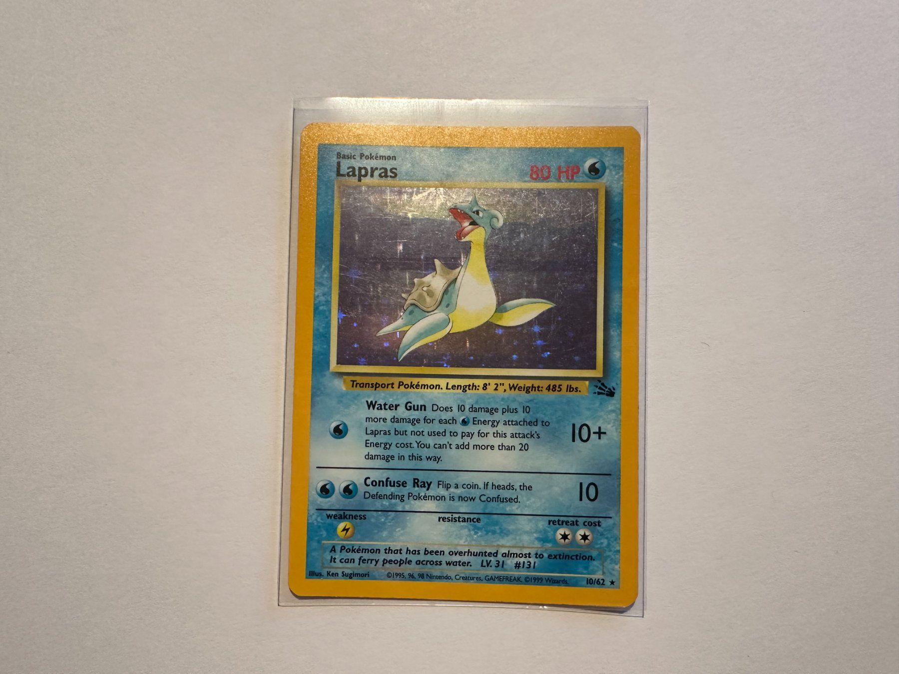 Pokémon Carte collezionabili: Lapras holo Fossil EN – Usato da Hagendorn venduto da Pokecollectorch