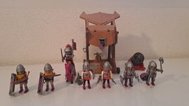 Playmobil Ritter Set mit Belagerungsturm, Kanone und Figuren