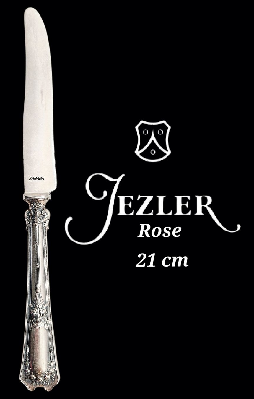 Jezler Set di posate: Couteau Jezler 800Silb Modèle Rose 21cm – Usato da Clarens venduto da Rimany