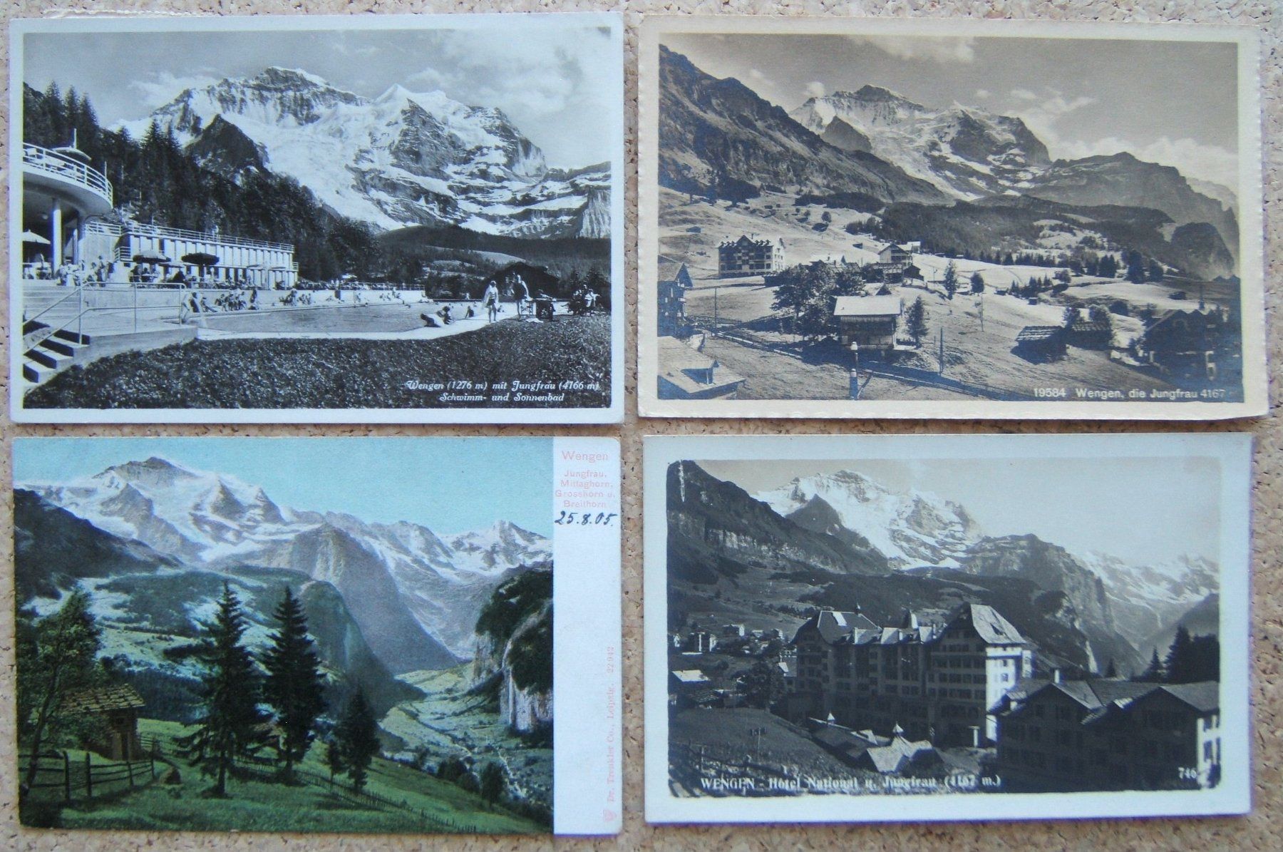 Cartes postales: 4 AK WENGEN 1939 – D'occasion à Brunnen par Nonne04
