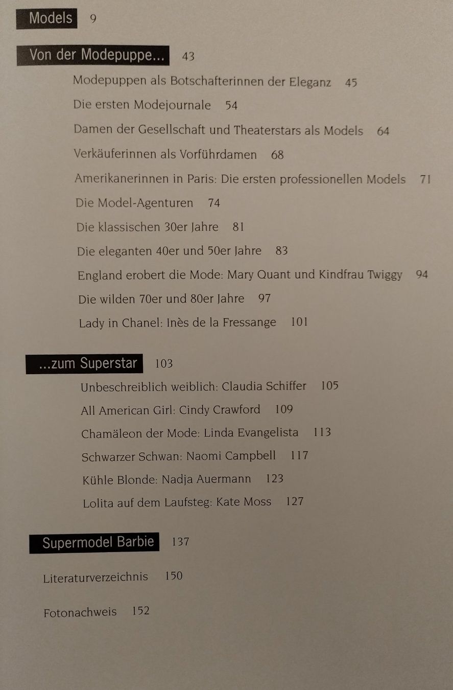 Libri: Mode Models Superstars - Buch mit 152 Seiten ab Fr. 12.- – Usato da Bellach venduto da JingleJerry 2