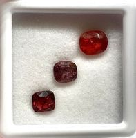 3x beaux spinelles 2.08 ct - Valeur 663.- Fr