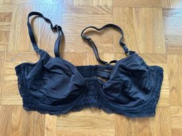 Schwarzer H&M Spitzen-BH Gr. 75C / US 34C